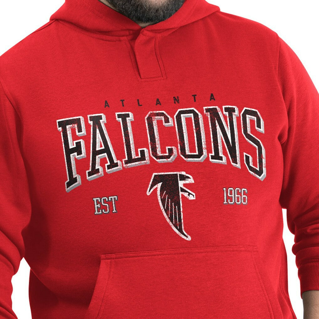 Atlanta Falcons G-III Sports by Carl Banks Adaptive Team Spirit Graphic Fleece Pullover Hoodie - Red - NFL