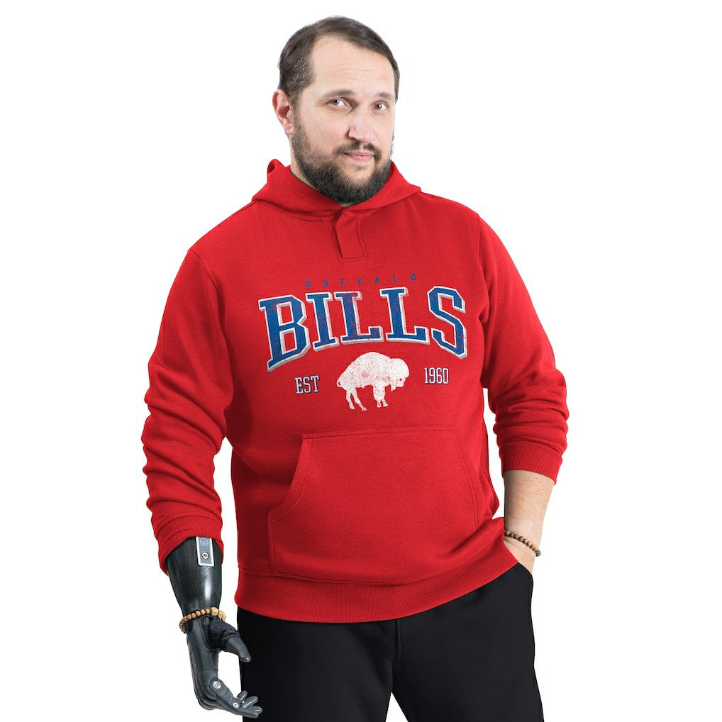 Buffalo Bills G-III Sports by Carl Banks Adaptive Team Spirit Graphic Fleece Pullover Hoodie - Red - NFL