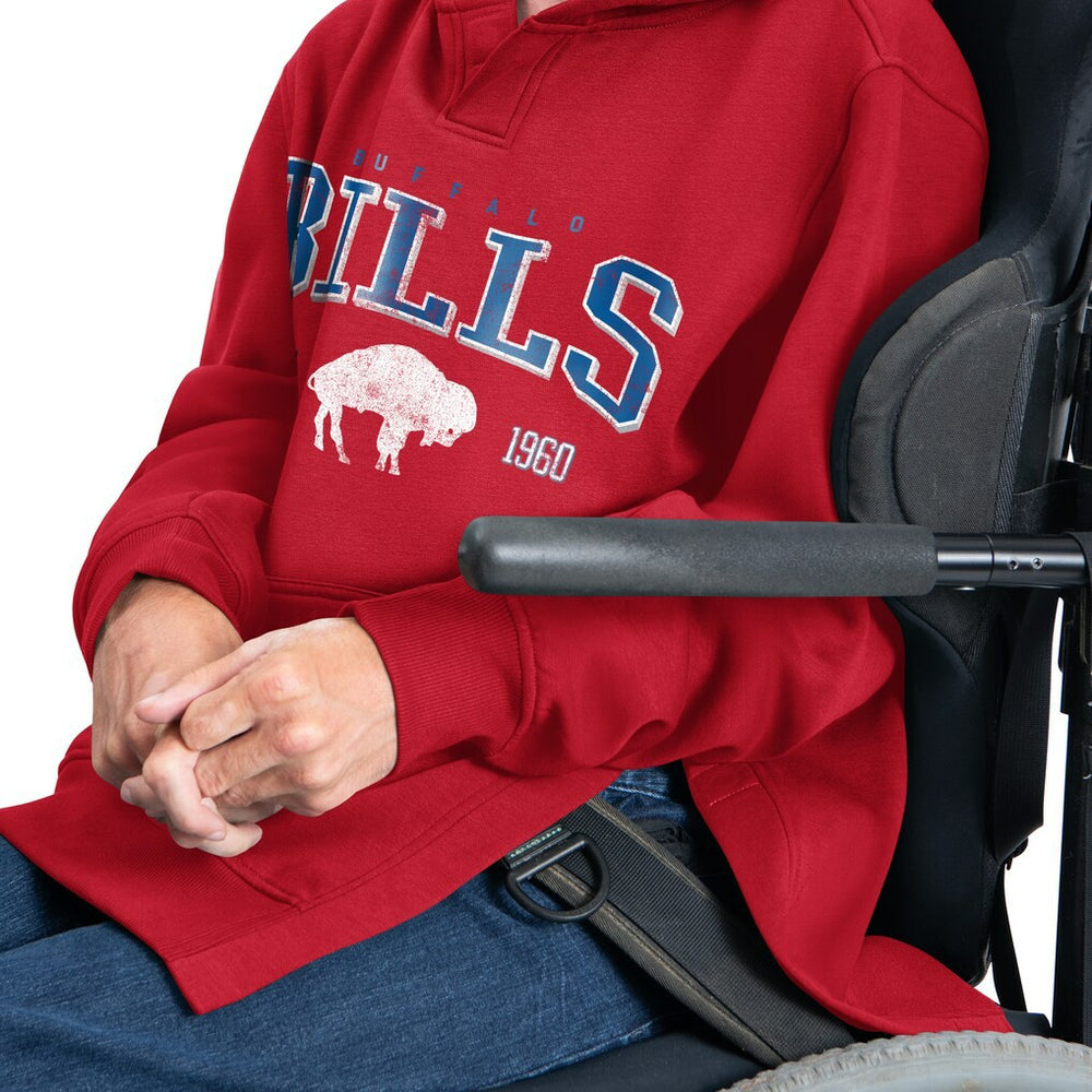 Buffalo Bills G-III Sports by Carl Banks Adaptive Team Spirit Graphic Fleece Pullover Hoodie - Red - NFL