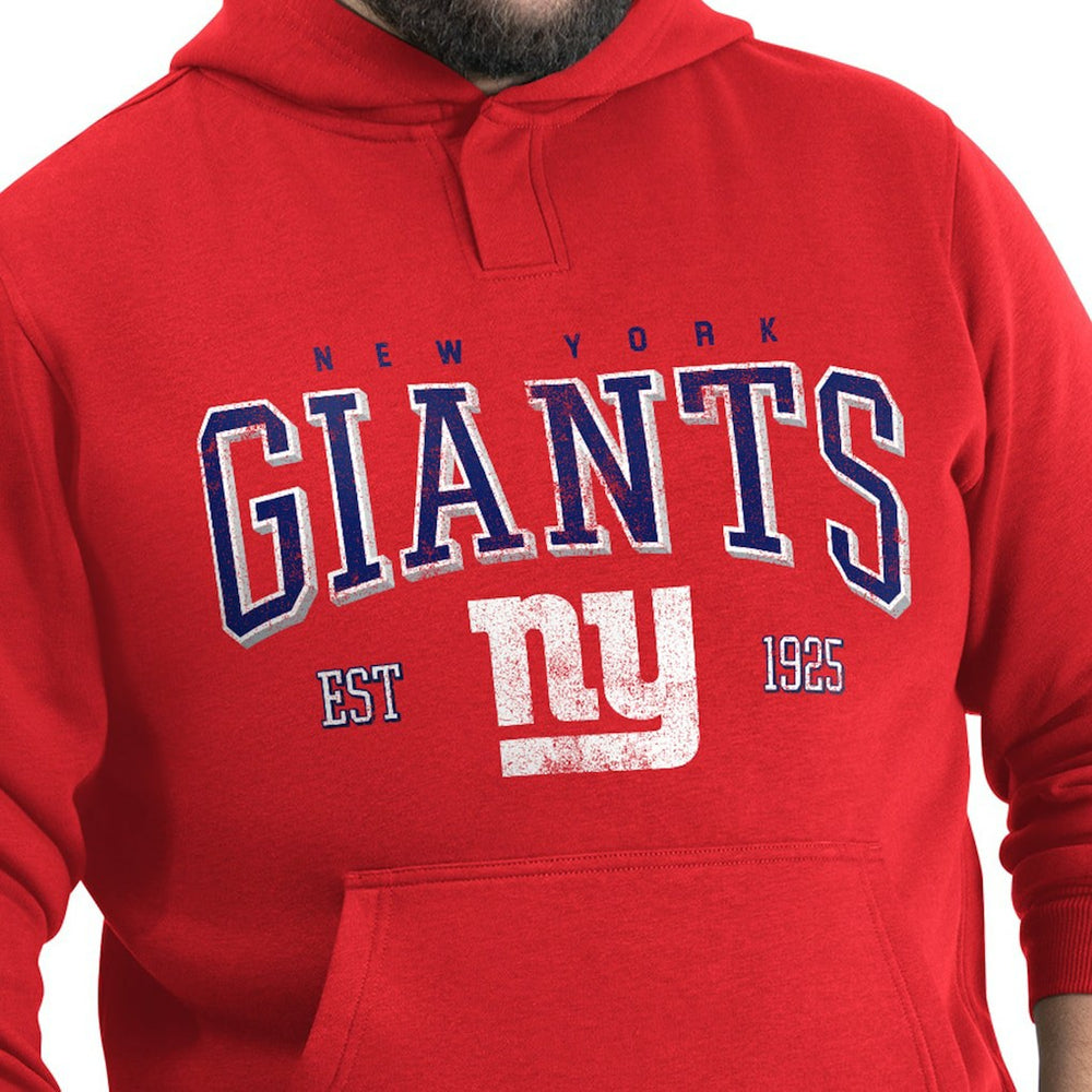 New York Giants G-III Sports by Carl Banks Adaptive Team Spirit Graphic Fleece Pullover Hoodie - Red - NFL