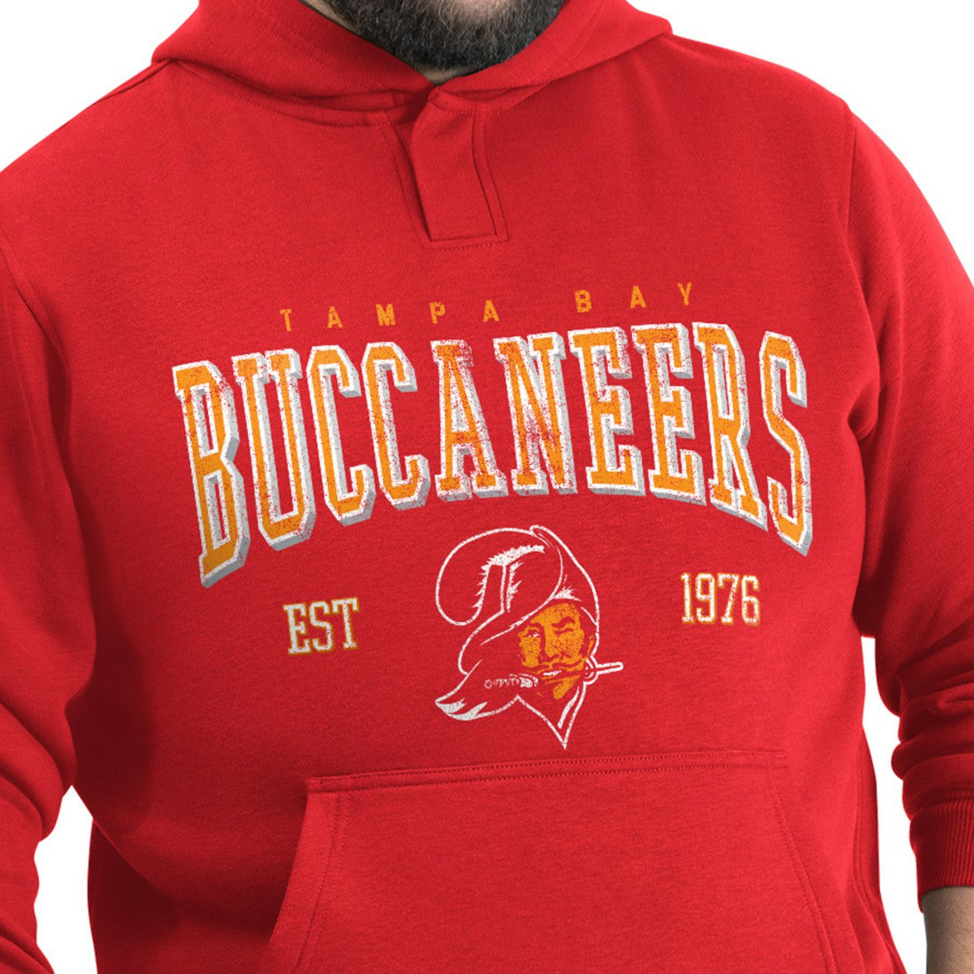 Tampa Bay Buccaneers G-III Sports by Carl Banks Adaptive Team Spirit Graphic Fleece Pullover Hoodie - Red - NFL