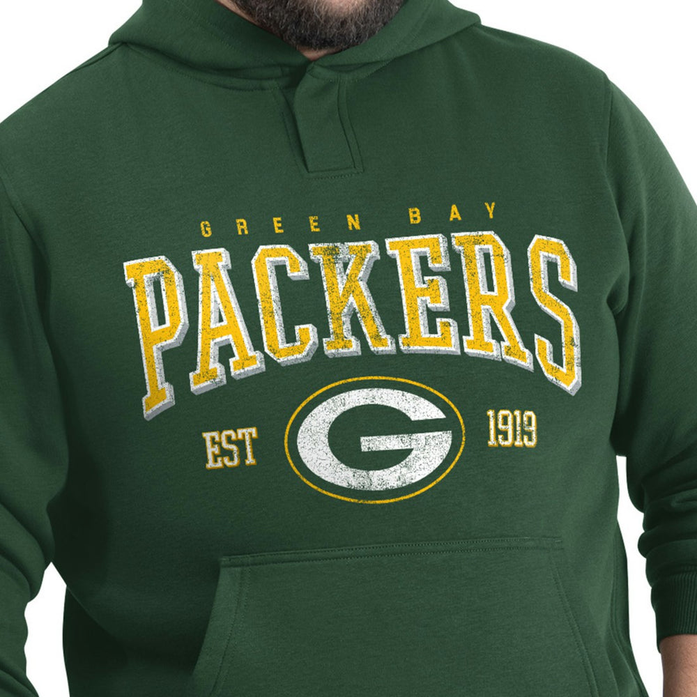 Green Bay Packers G-III Sports by Carl Banks Adaptive Team Spirit Graphic Fleece Pullover Hoodie - Green - NFL