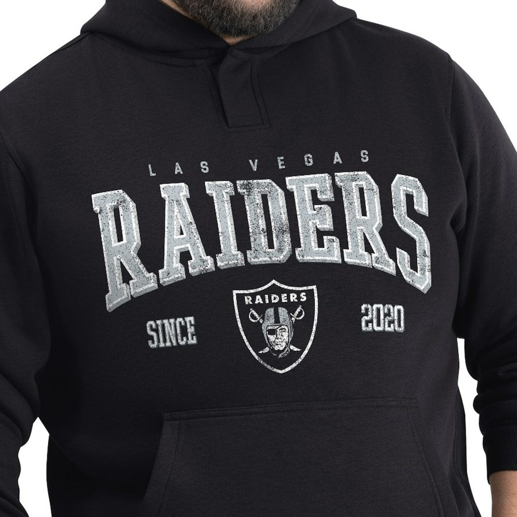 Las Vegas Raiders G-III Sports by Carl Banks Adaptive Team Spirit Graphic Fleece Pullover Hoodie - Black - NFL