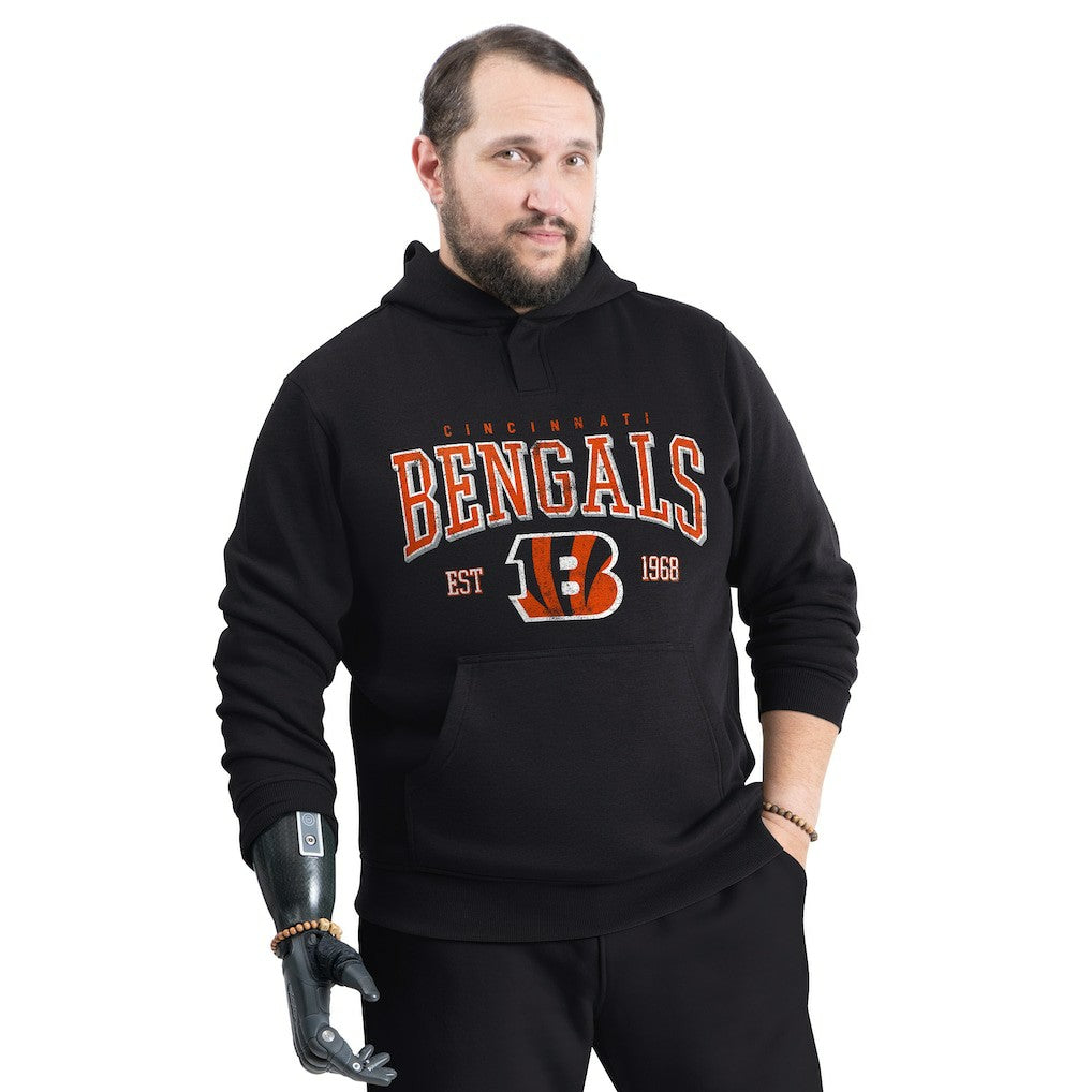 Cincinnati Bengals G-III Sports by Carl Banks Adaptive Team Spirit Graphic Fleece Pullover Hoodie - Black - NFL