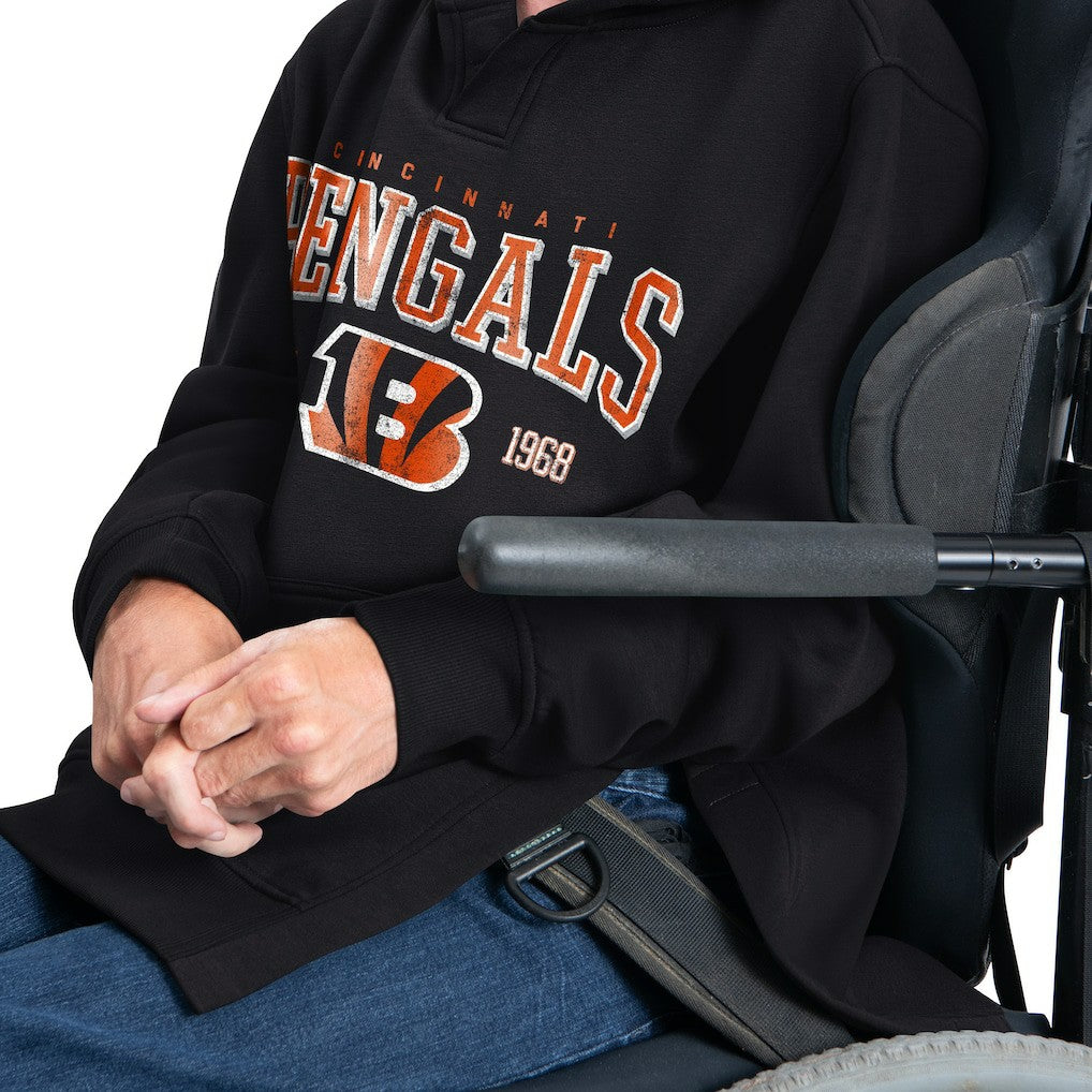 Cincinnati Bengals G-III Sports by Carl Banks Adaptive Team Spirit Graphic Fleece Pullover Hoodie - Black - NFL