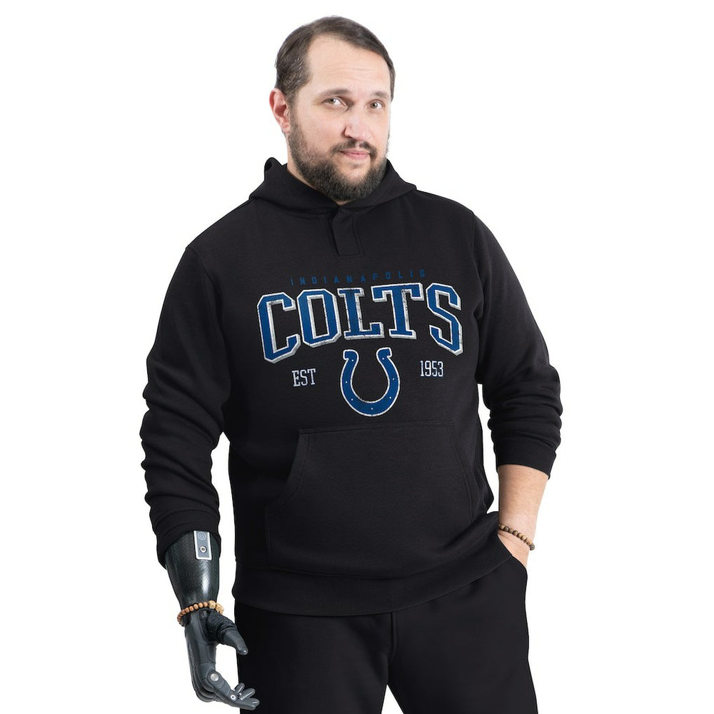 Indianapolis Colts G-III Sports by Carl Banks Adaptive Team Spirit Graphic Fleece Pullover Hoodie - Black - NFL