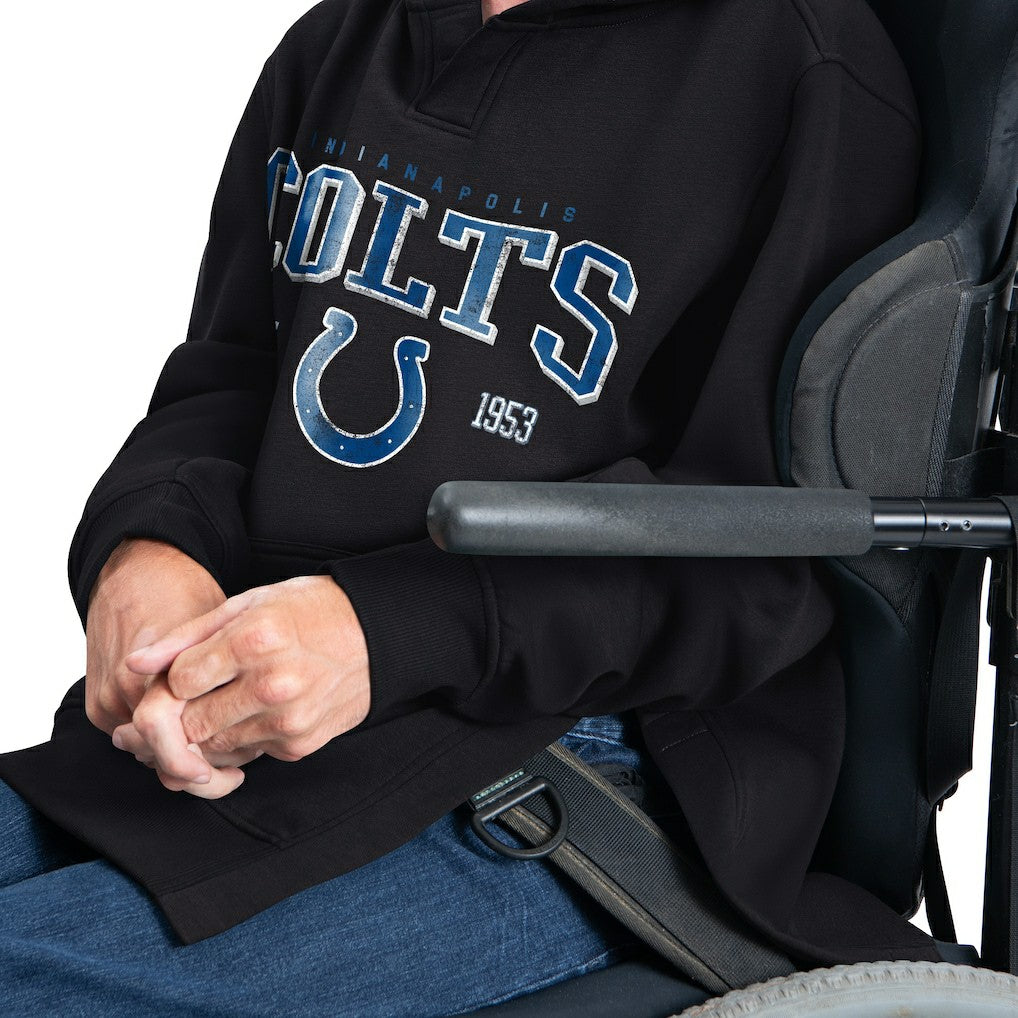 Indianapolis Colts G-III Sports by Carl Banks Adaptive Team Spirit Graphic Fleece Pullover Hoodie - Black - NFL