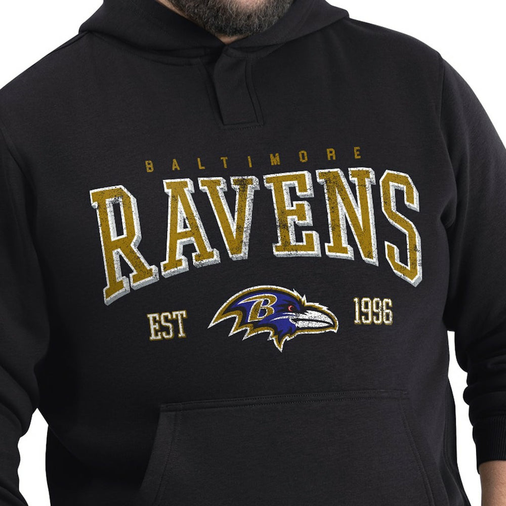Baltimore Ravens G-III Sports by Carl Banks Adaptive Team Spirit Graphic Fleece Pullover Hoodie - Black - NFL