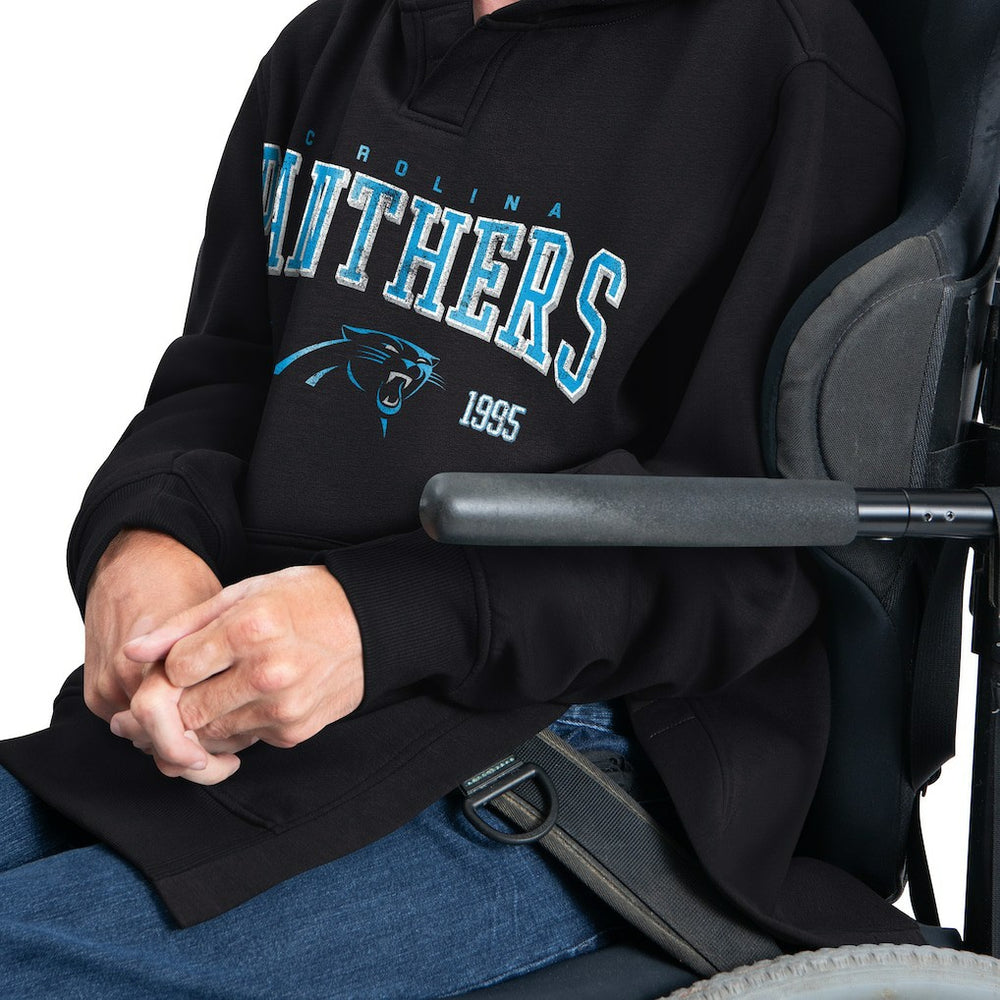 Carolina Panthers G-III Sports by Carl Banks Adaptive Team Spirit Graphic Fleece Pullover Hoodie - Black - NFL