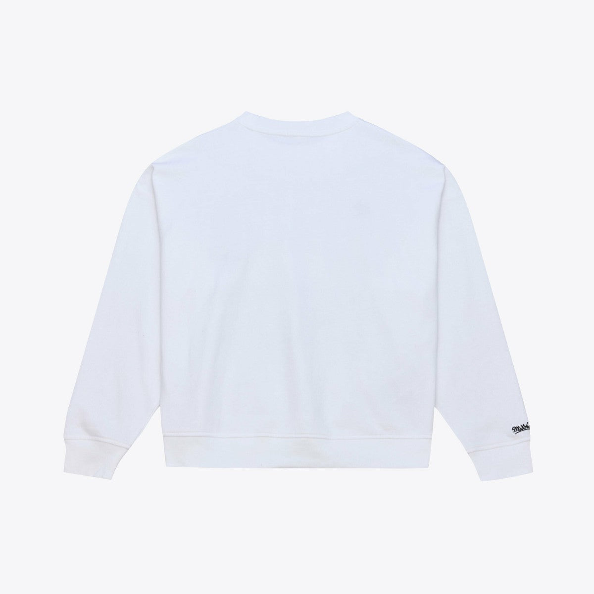 Mitchell & Ness Milwaukee Bucks Women's Lightweight Block Letter Sweatshirt White