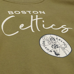 Mitchell & Ness Boston Celtics Women's Lightweight Script Sweatshirt Olive