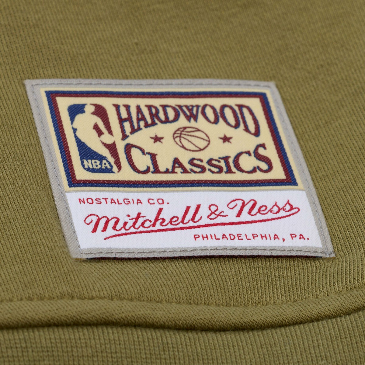 Mitchell & Ness New York Knicks Women's Lightweight Script Sweatshirt Olive