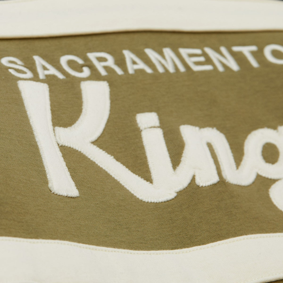 Mitchell & Ness Sacramento Kings Double Clutch Head Coach Hoodie Olive/Black