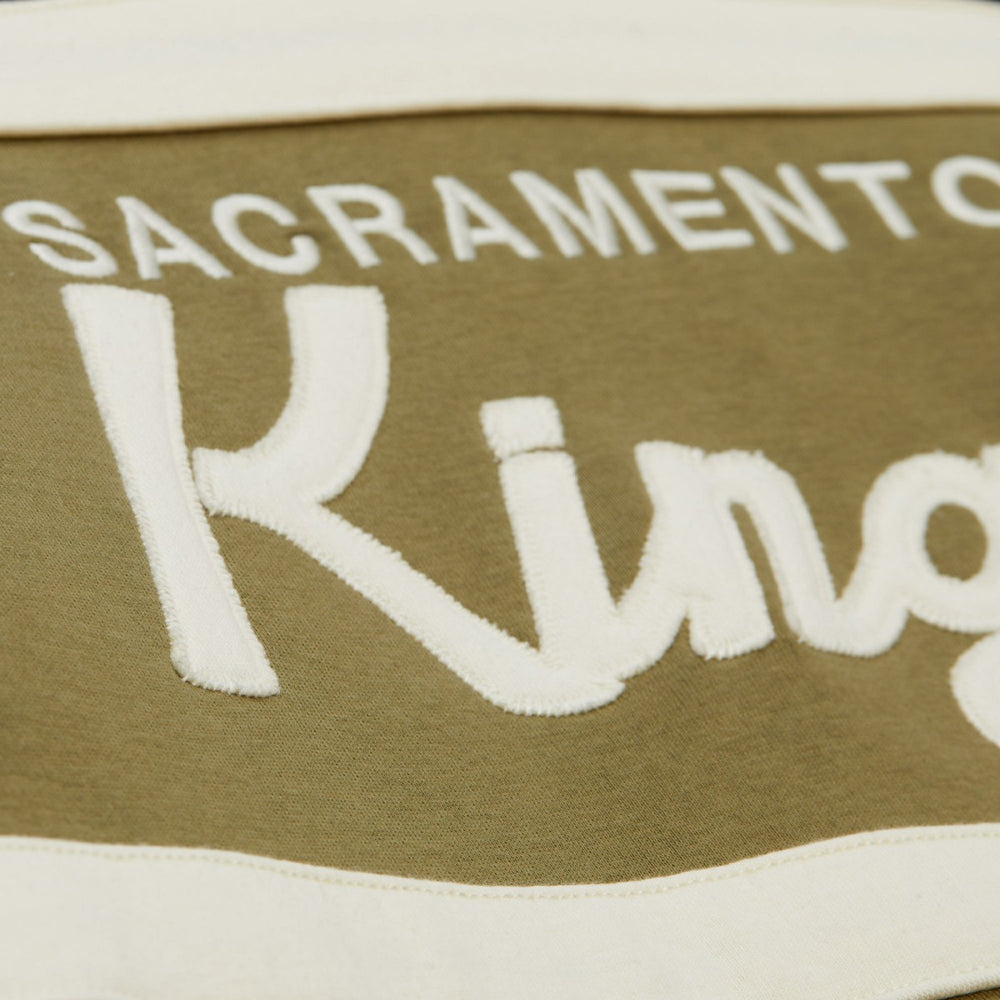 Mitchell & Ness Sacramento Kings Double Clutch Head Coach Hoodie Olive/Black