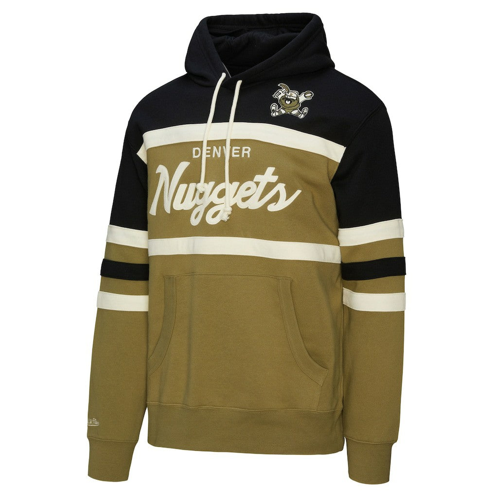 Mitchell & Ness Denver Nuggets Double Clutch Head Coach Hoodie Olive/Black
