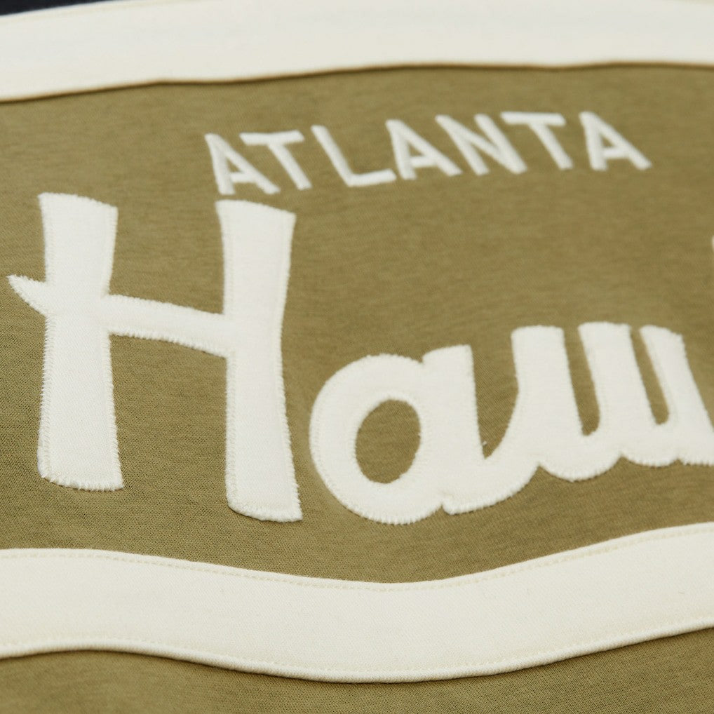 Mitchell & Ness Atlanta Hawks Double Clutch Head Coach Hoodie Olive/Black