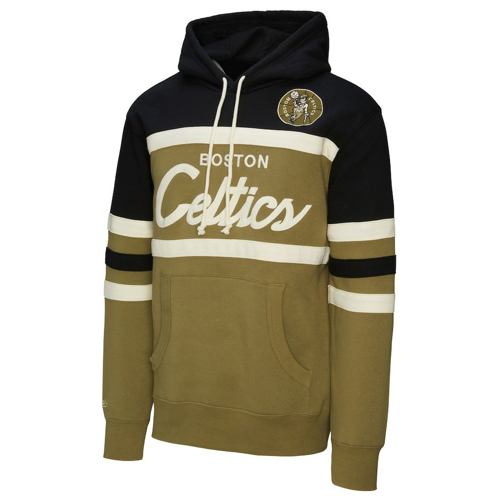 Mitchell & Ness Boston Celtics Double Clutch Head Coach Hoodie Olive