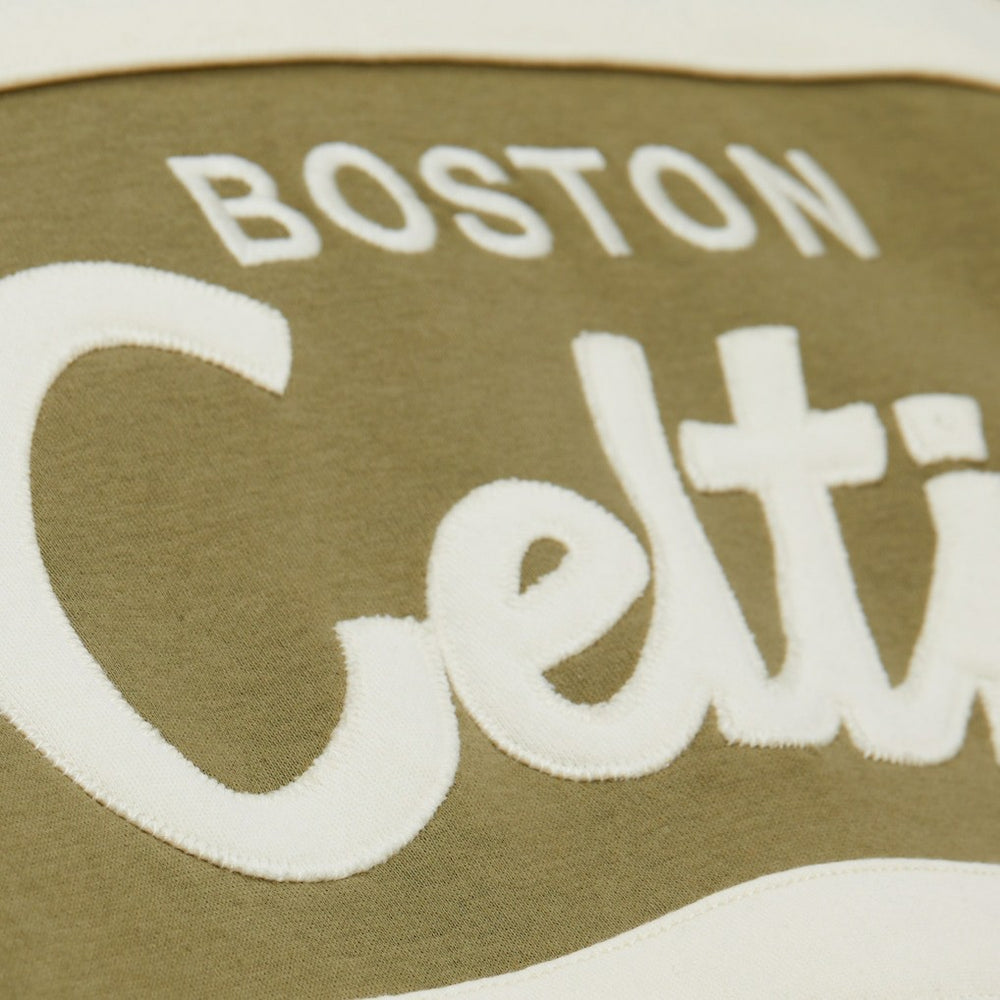 Mitchell & Ness Boston Celtics Double Clutch Head Coach Hoodie Olive