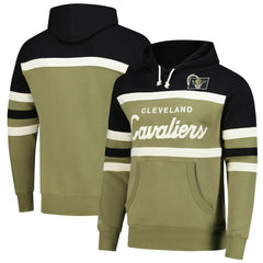 Mitchell & Ness Cleveland Cavaliers Double Clutch Head Coach Hoodie Olive/Black