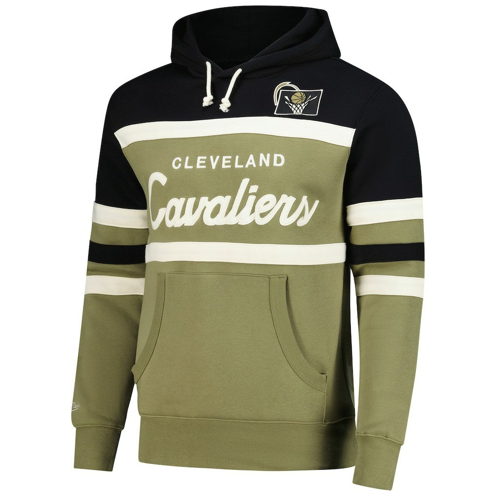 Mitchell & Ness Cleveland Cavaliers Double Clutch Head Coach Hoodie Olive/Black