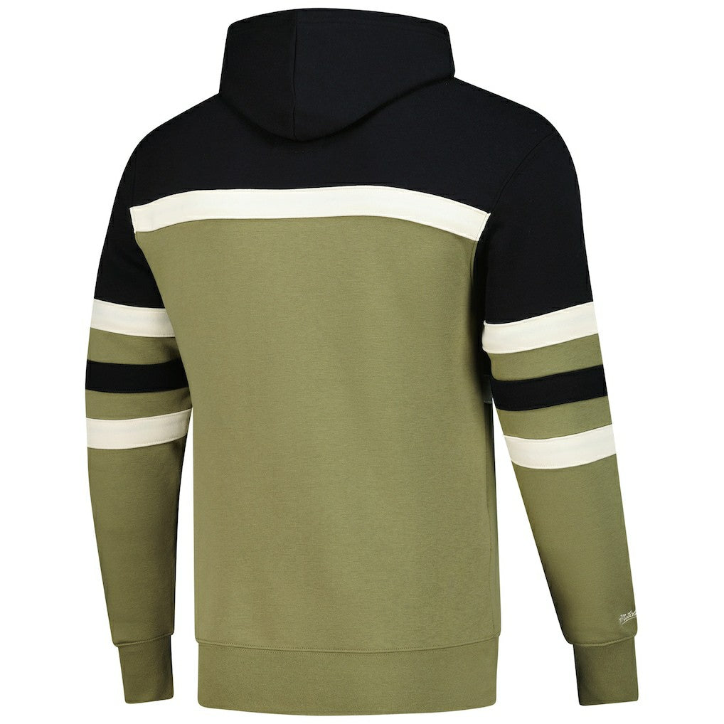 Mitchell & Ness Cleveland Cavaliers Double Clutch Head Coach Hoodie Olive/Black