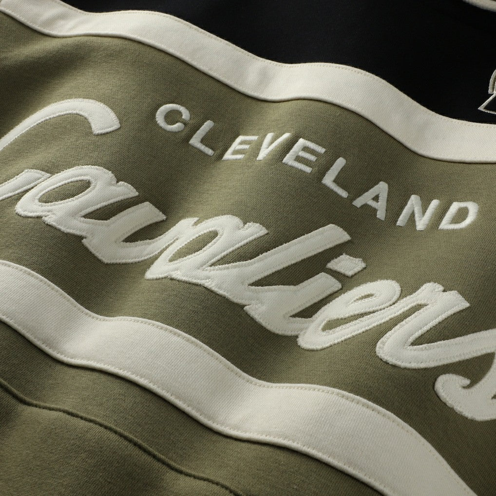 Mitchell & Ness Cleveland Cavaliers Double Clutch Head Coach Hoodie Olive/Black