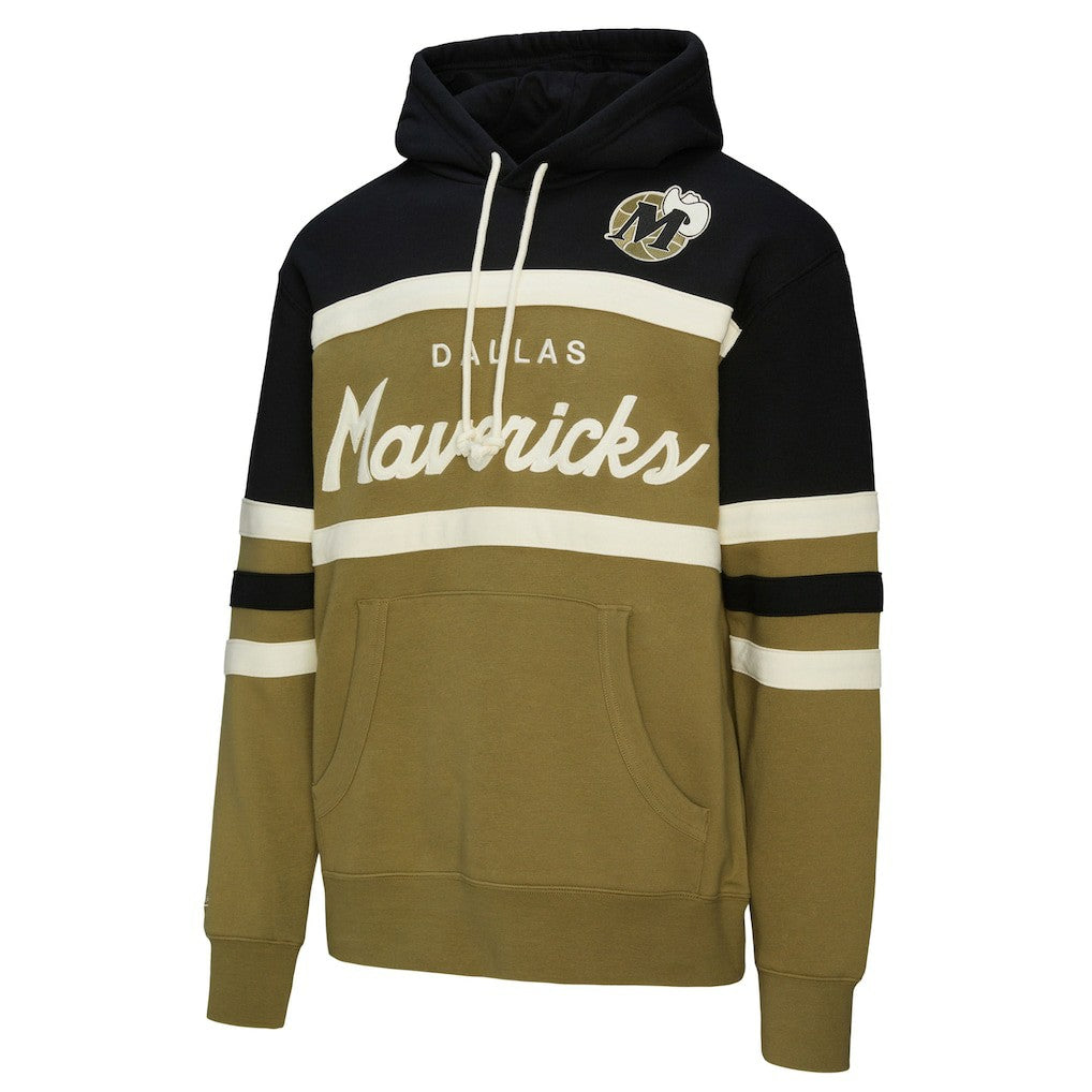 Mitchell & Ness Dallas Mavericks Double Clutch Head Coach Hoodie Olive