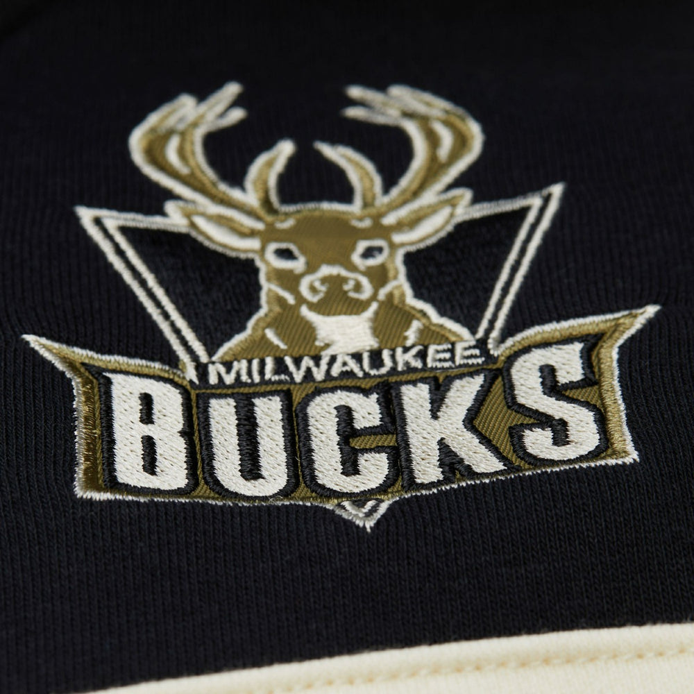 Mitchell & Ness Milwaukee Bucks Double Clutch Head Coach Hoodie Olive
