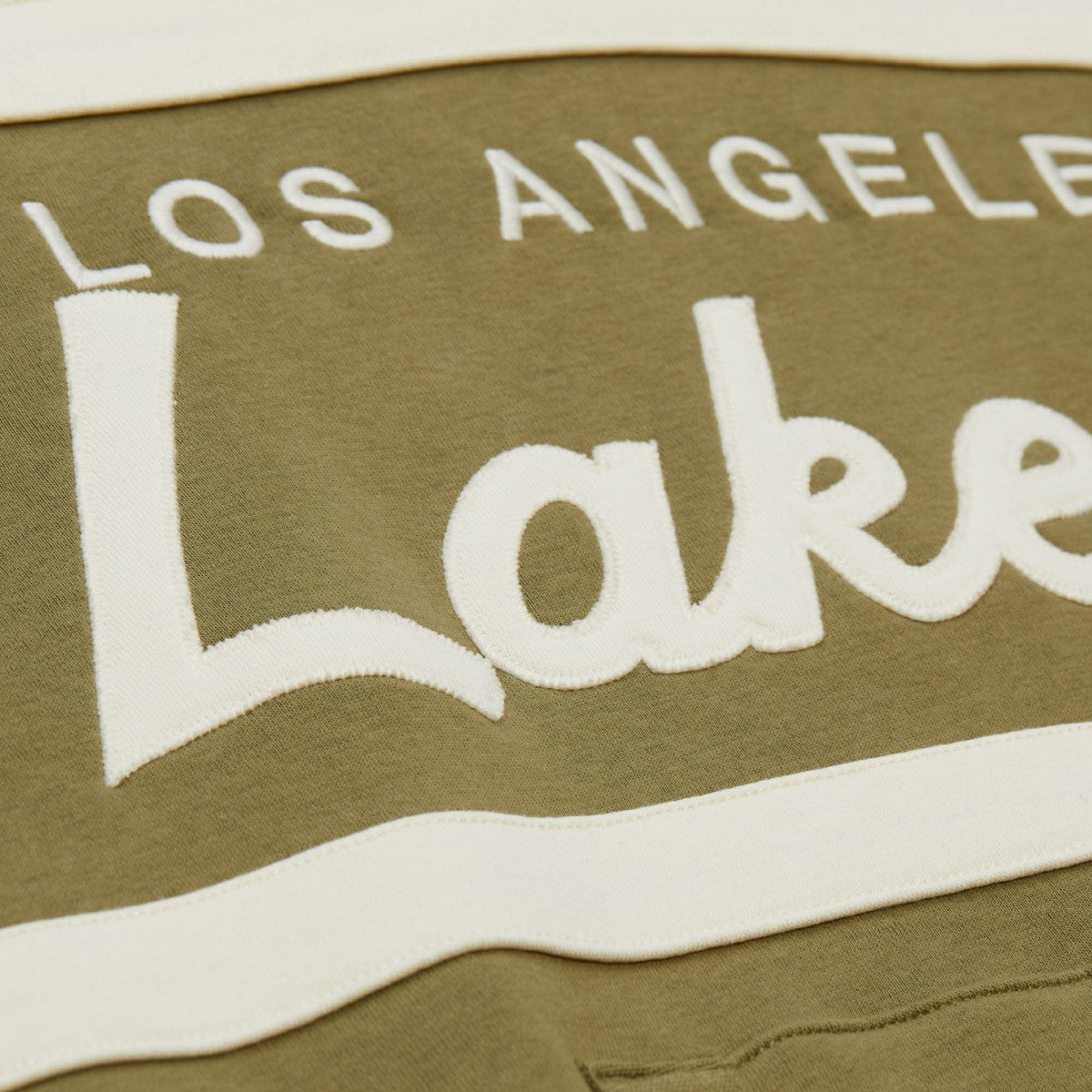 Mitchell & Ness Los Angeles Lakers Double Clutch Head Coach Hoodie Olive/Black
