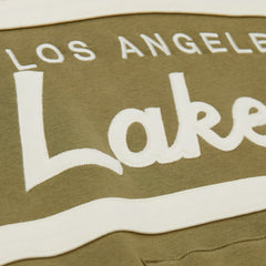 Mitchell & Ness Los Angeles Lakers Double Clutch Head Coach Hoodie Olive/Black