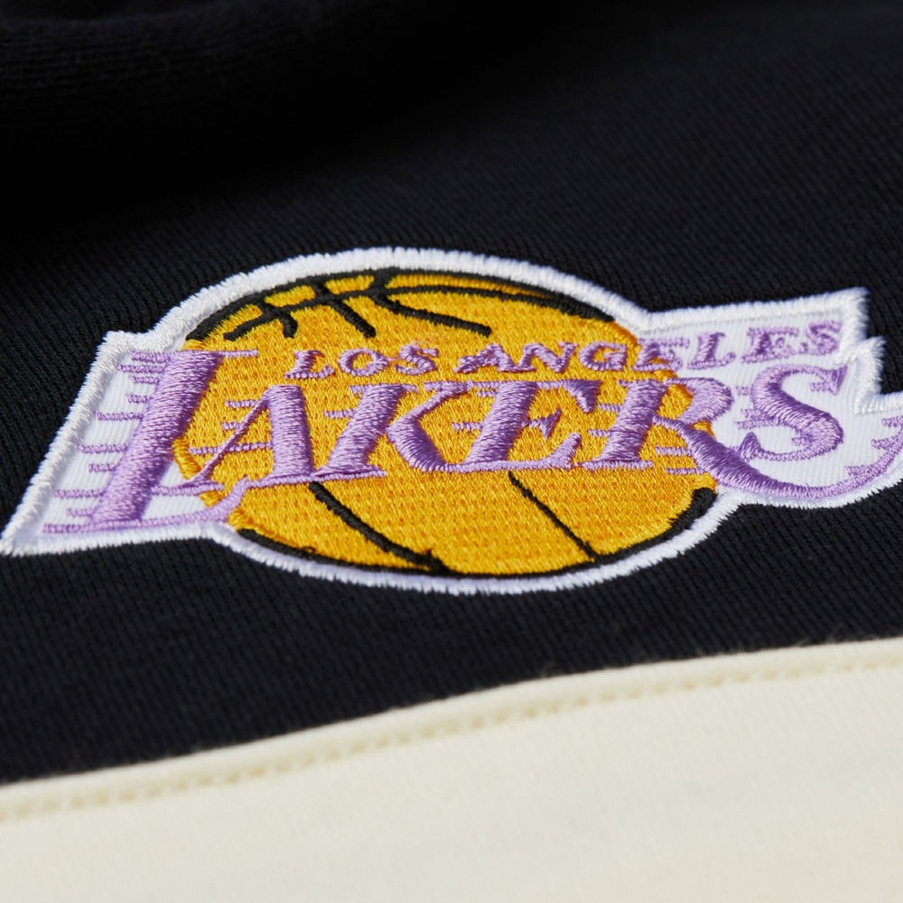 Mitchell & Ness Los Angeles Lakers Double Clutch Head Coach Hoodie Olive/Black