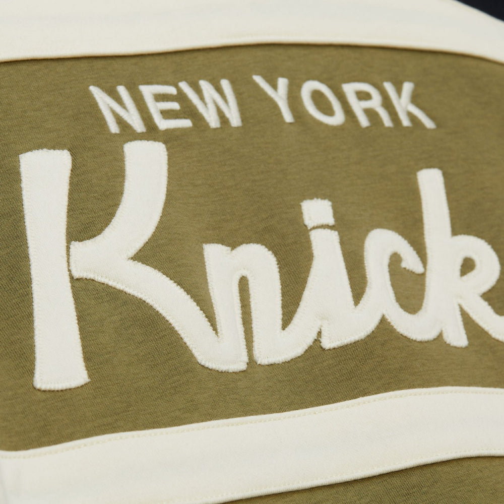 Mitchell & Ness New York Knicks Double Clutch Head Coach Hoodie Olive/Black