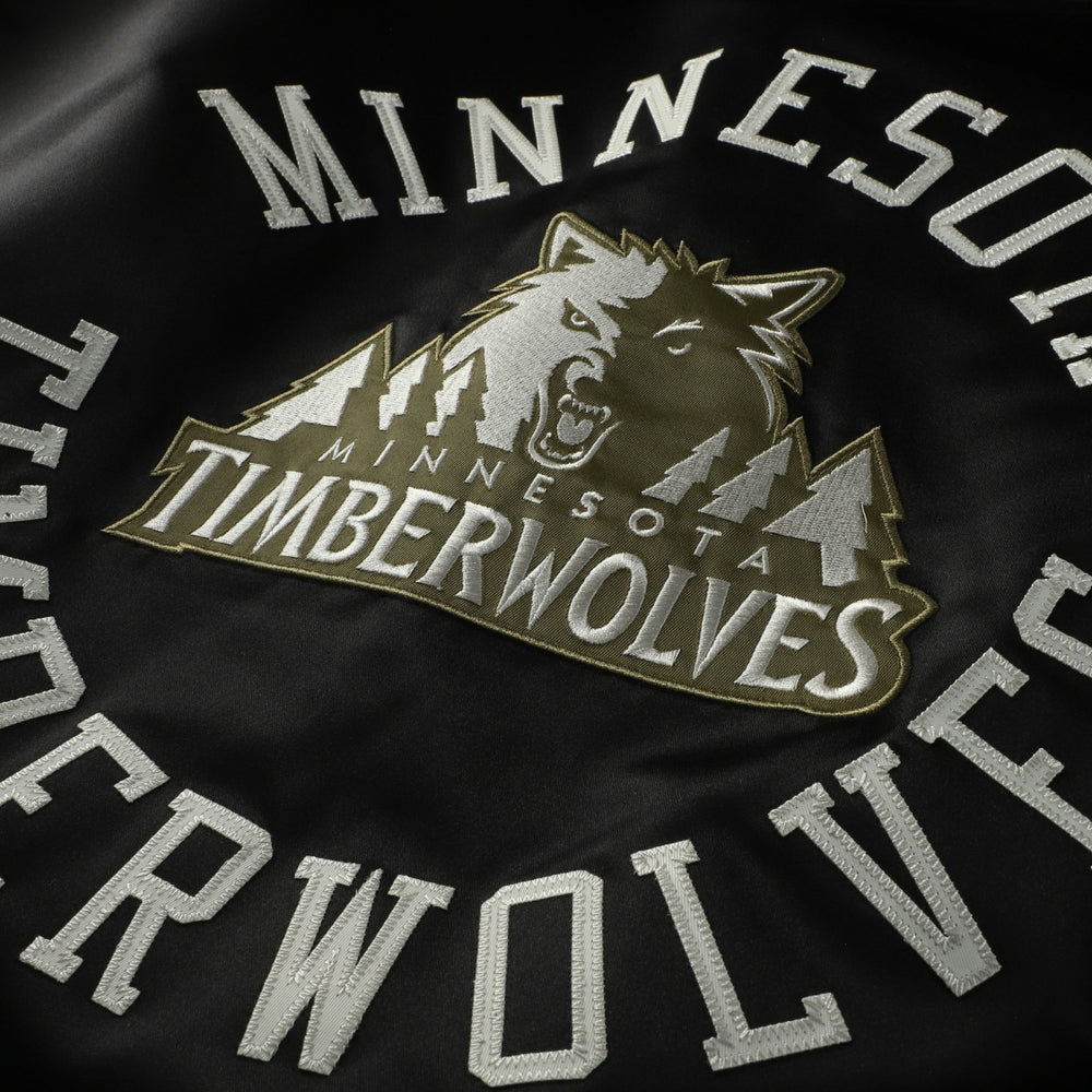 Mitchell & Ness Minnesota Timberwolves Double Clutch Head Coach Hoodie Olive/Black