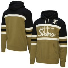 Mitchell & Ness Philadelphia 76ers Double Clutch Head Coach Hoodie Olive