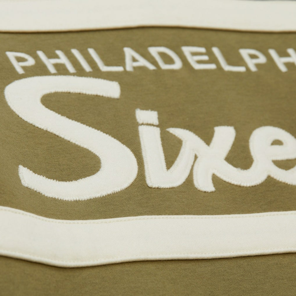 Mitchell & Ness Philadelphia 76ers Double Clutch Head Coach Hoodie Olive