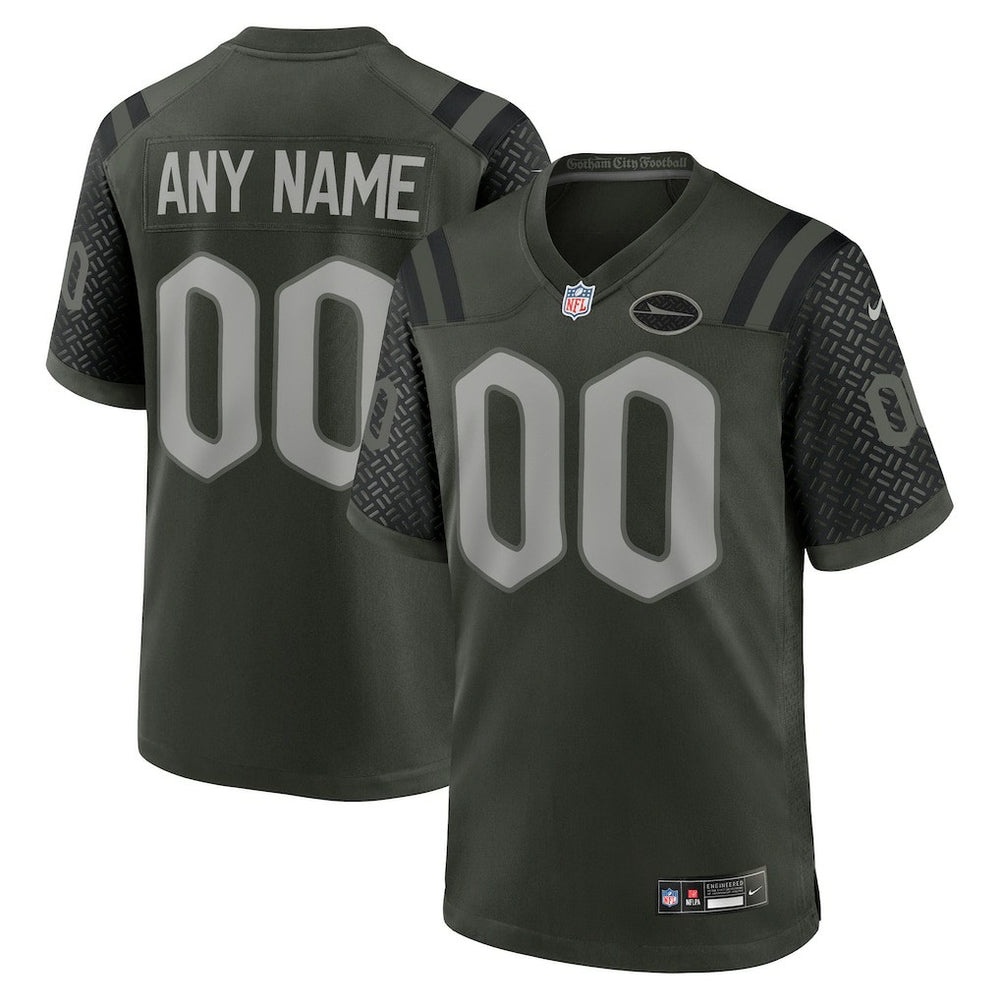 New York Jets 2025 Rivalries Collection Custom Game Jersey - Gotham Green - Nike