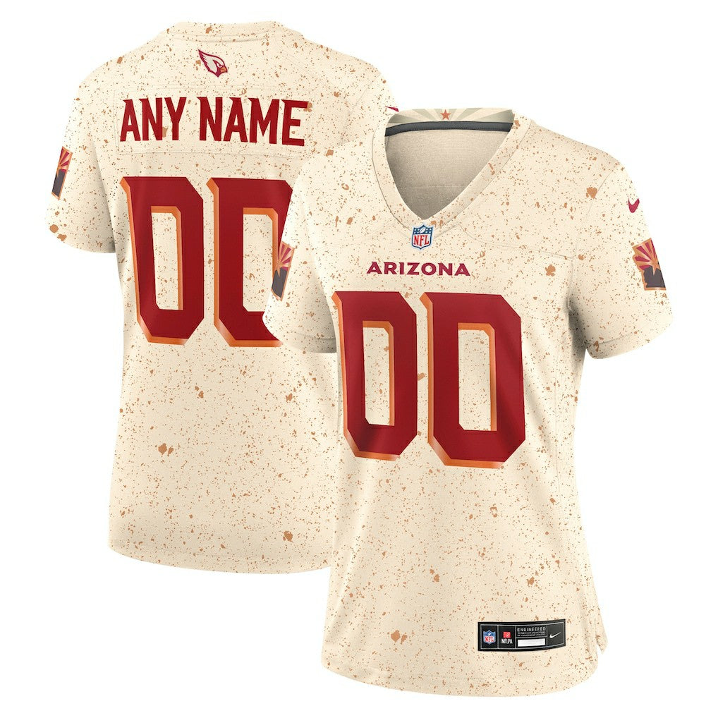 Arizona Cardinals Women's 2025 Rivalries Collection Custom Game Jersey - Natural - Nike
