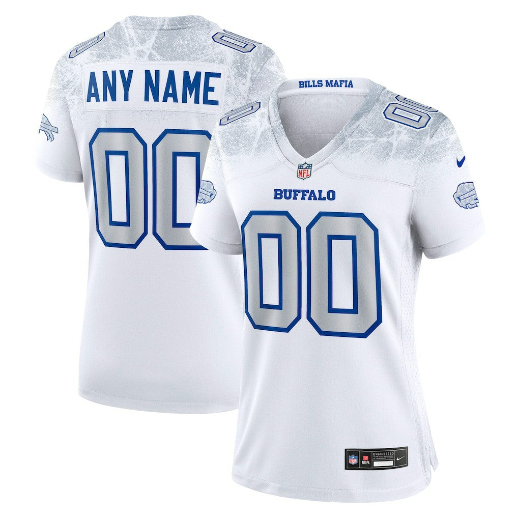 Buffalo Bills Women's 2025 Rivalries Collection Custom Game Jersey - White - Nike
