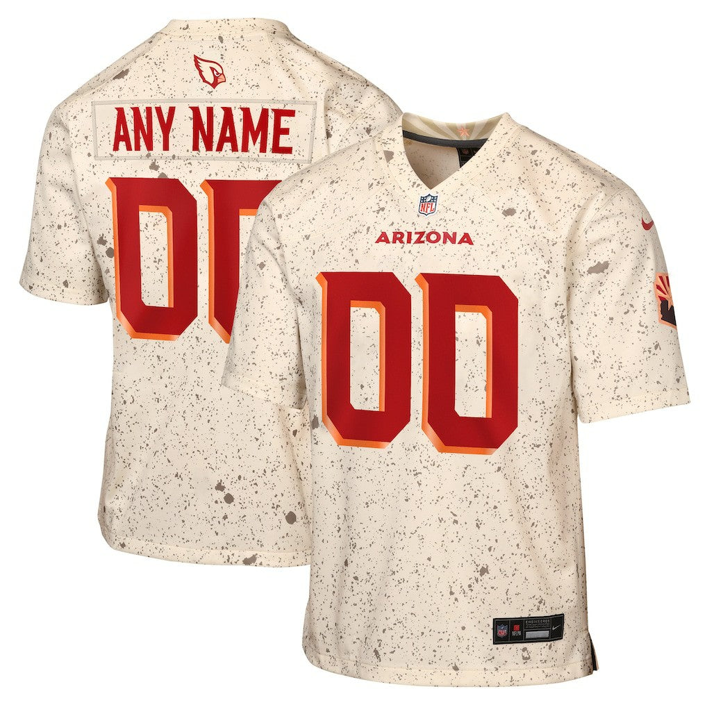Arizona Cardinals Youth 2025 Rivalries Collection Custom Game Jersey - Natural - Nike