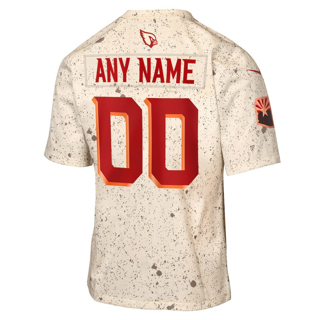 Arizona Cardinals Youth 2025 Rivalries Collection Custom Game Jersey - Natural - Nike