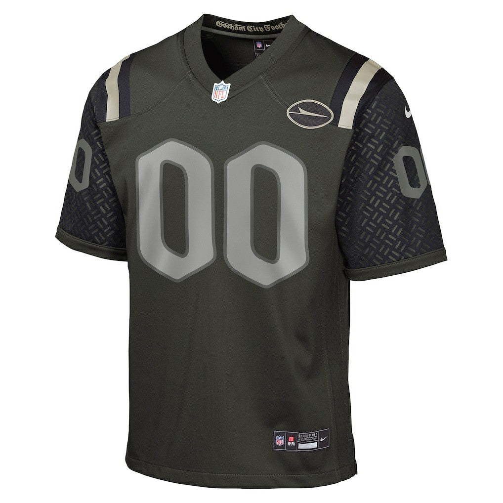 New York Jets Youth 2025 Rivalries Collection Custom Game Jersey - Gotham Green - Nike