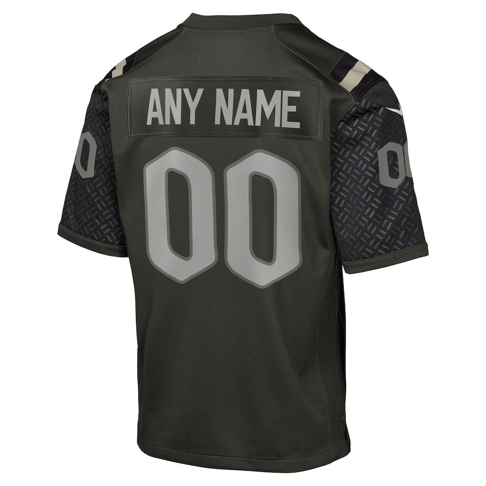 New York Jets Youth 2025 Rivalries Collection Custom Game Jersey - Gotham Green - Nike