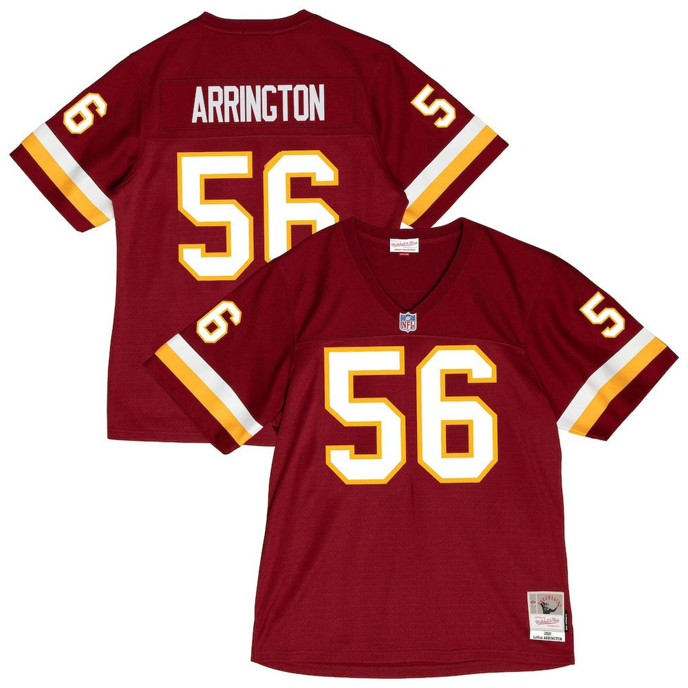 LaVar Arrington Washington Commanders 2001 Legacy Throwback Replica Jersey - Burgundy - Mitchell & Ness