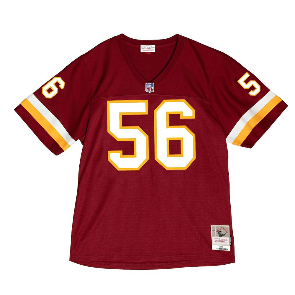 LaVar Arrington Washington Commanders 2001 Legacy Throwback Replica Jersey - Burgundy - Mitchell & Ness
