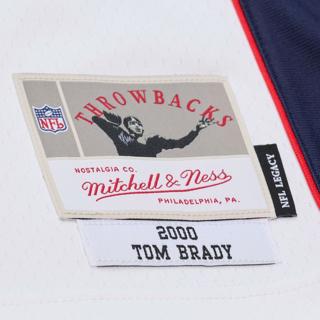 Tom Brady New England Patriots 2000 Legacy Replica Jersey - White - Mitchell & Ness