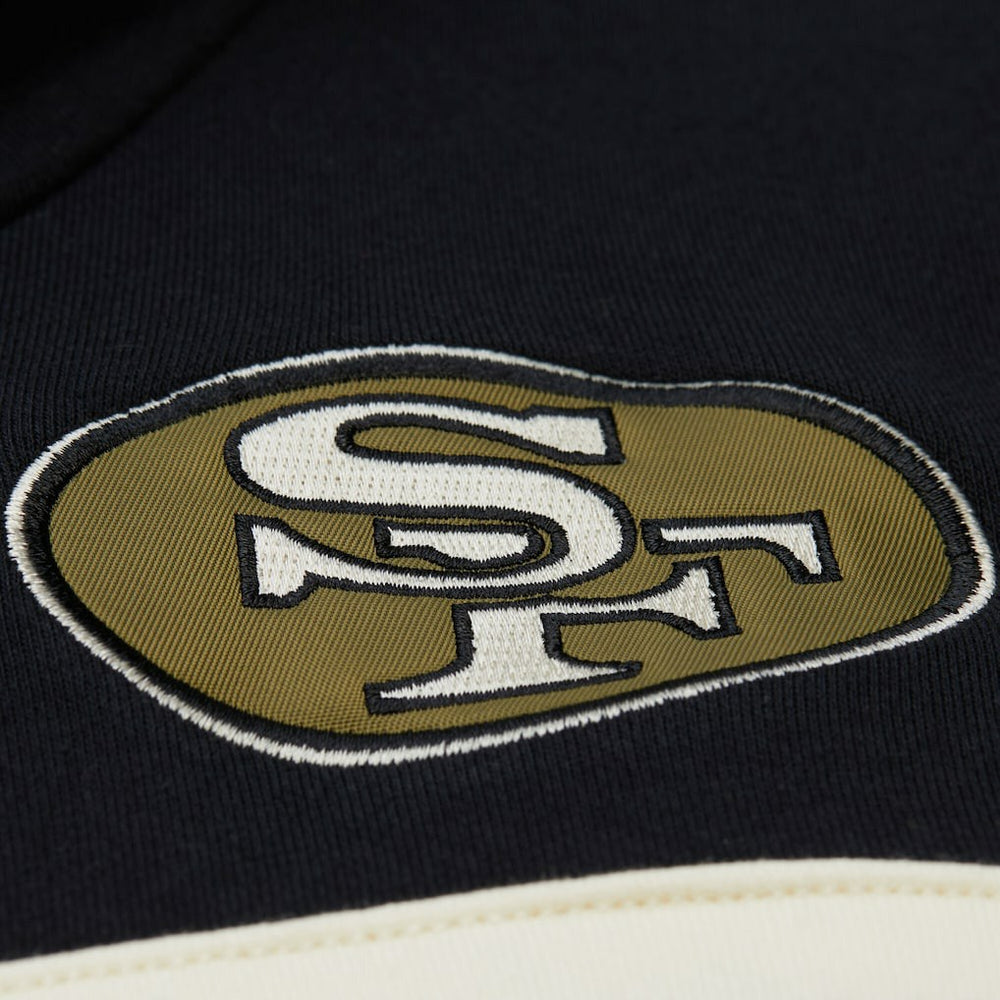 San Francisco 49ers Vintage Logo Head Coach Hoodie - Olive - Mitchell & Ness
