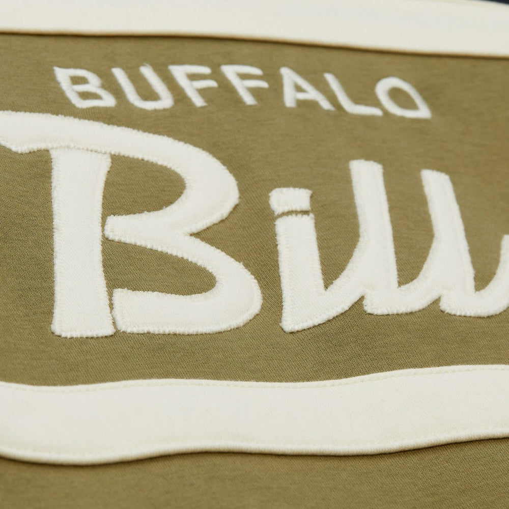 Buffalo Bills Vintage Logo Head Coach Hoodie - Olive - Mitchell & Ness