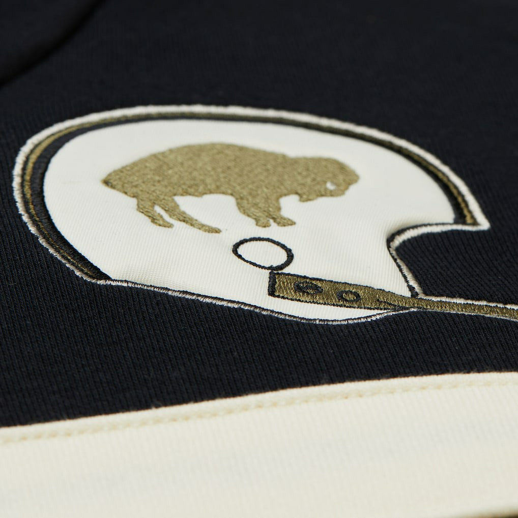 Buffalo Bills Vintage Logo Head Coach Hoodie - Olive - Mitchell & Ness