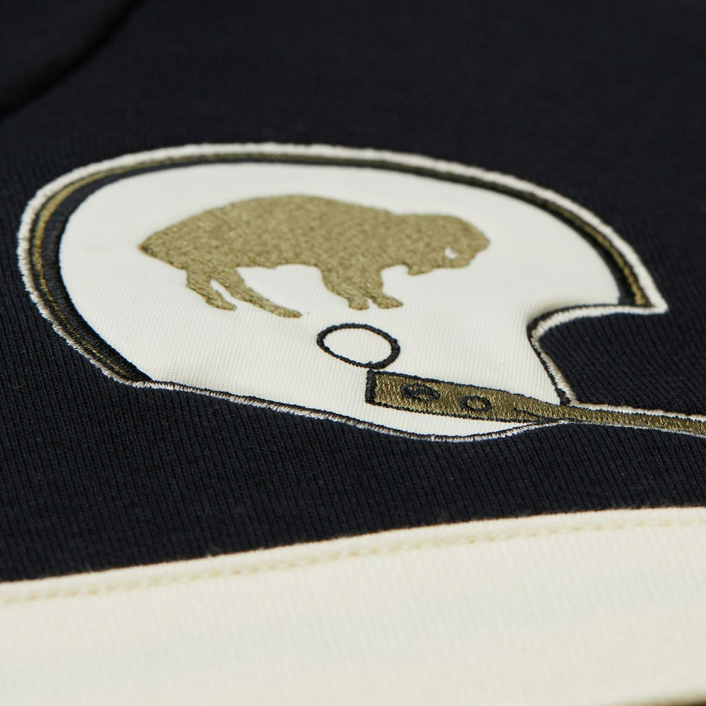 Buffalo Bills Vintage Logo Head Coach Hoodie - Olive - Mitchell & Ness