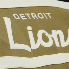 Detroit Lions Vintage Logo Head Coach Hoodie - Olive - Mitchell & Ness